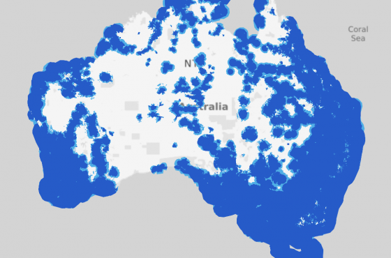 What is the Telstra 4G LTE M network coverage like for IVMS in Australia